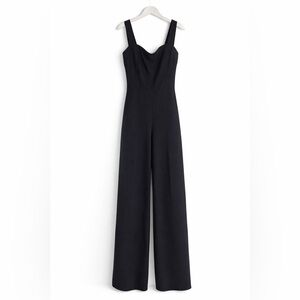 Abercrombie & Fitch Black Wide-Leg Jumpsuit